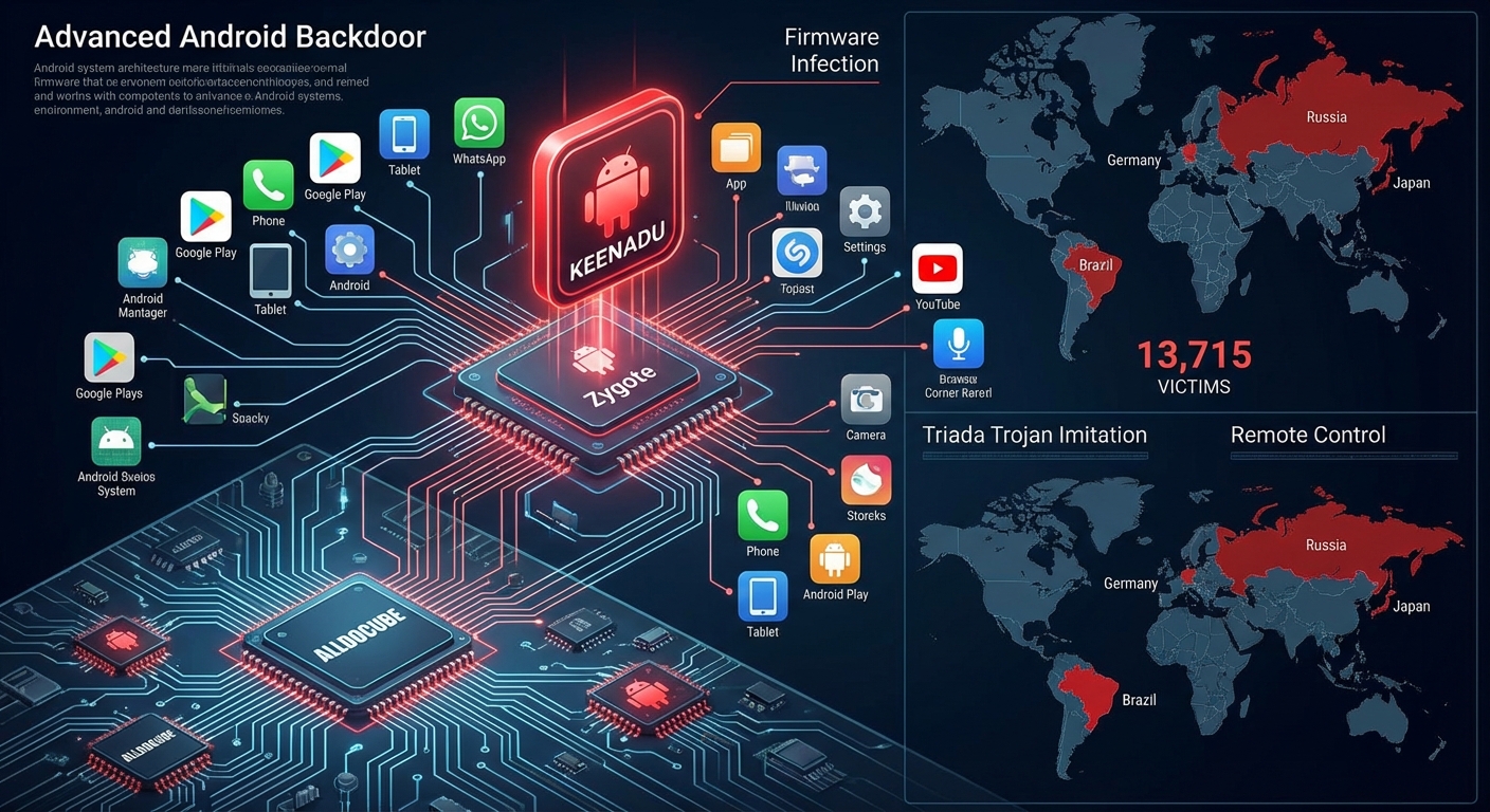 Keenadu Android Backdoor แทรกซึมเฟิร์มแวร์ แพร่กระจายผ่าน Google Play เพื่อเข้าถึงควบคุมจากระยะไกล