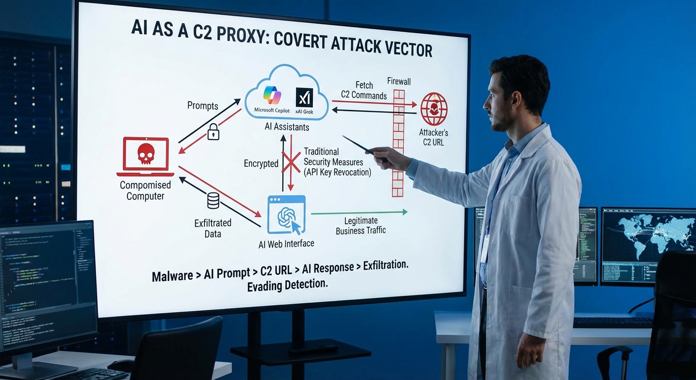 Researchers Show Copilot and Grok Can Be Abused as Malware C2 Proxies