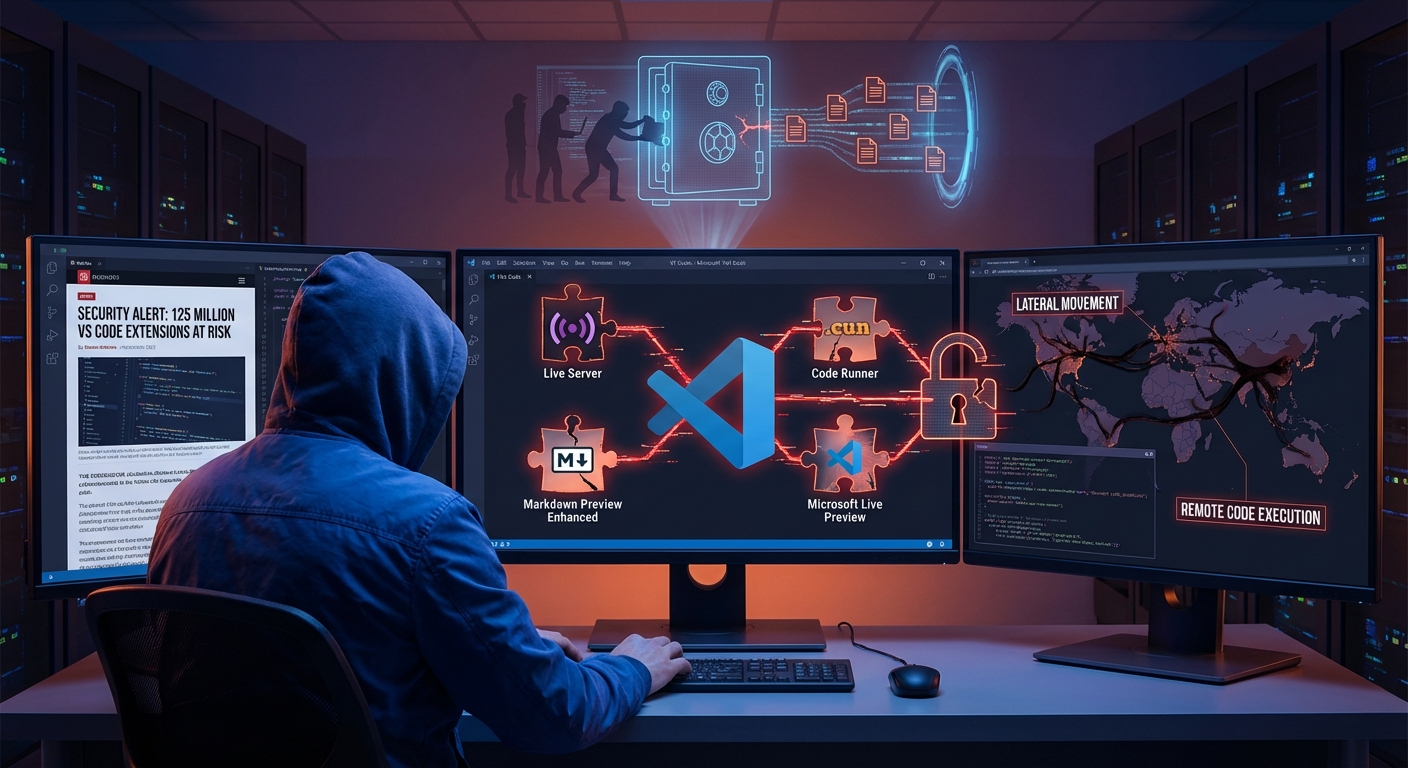 ช่องโหว่วิกฤตใน VS Code Extensions ยอดนิยม 4 ตัว ที่มีการติดตั้งรวมกว่า 125 ล้านครั้ง