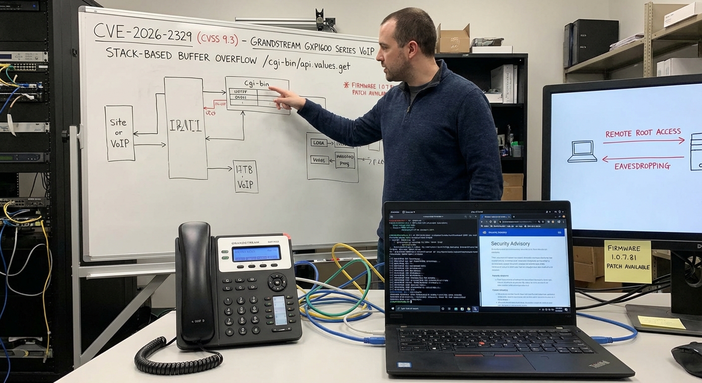 Grandstream GXP1600 VoIP Phones Exposed to Unauthenticated Remote Code Execution