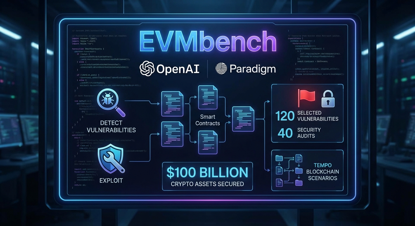 OpenAI เปิดตัว EVMbench เพื่อตรวจจับ แก้ไข และใช้ประโยชน์จากช่องโหว่ในสภาพแวดล้อมบล็อกเชน